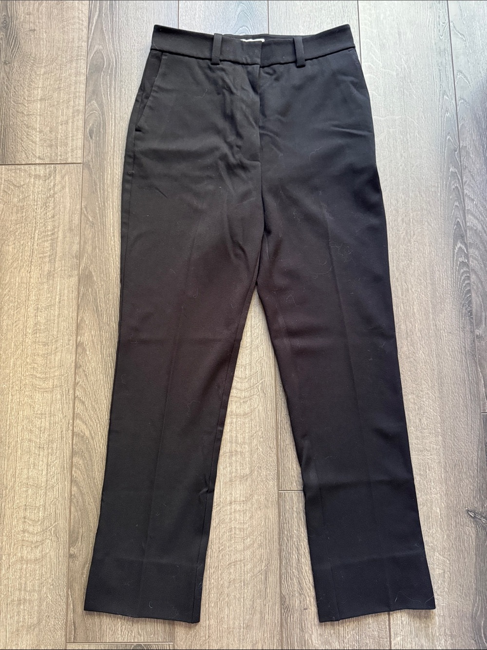 Favorite Daughter Black Straight-Leg Dress Trousers